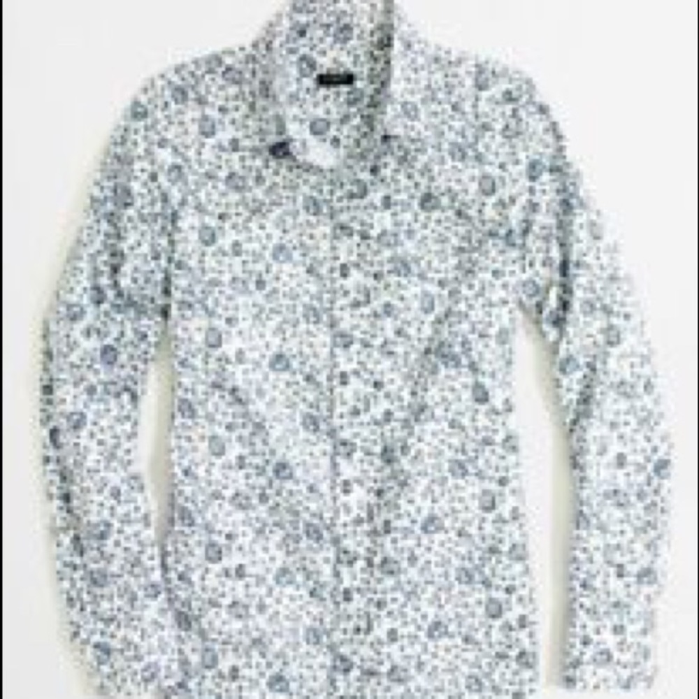 J crew floral button down